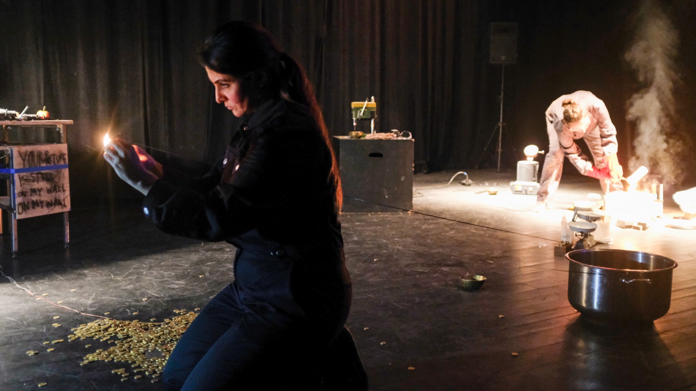 Trésors - Mélanie Peduzzi, Kamand Razavi, Marine Penhouët et Raquel Versieux. Crédit photo : TDV