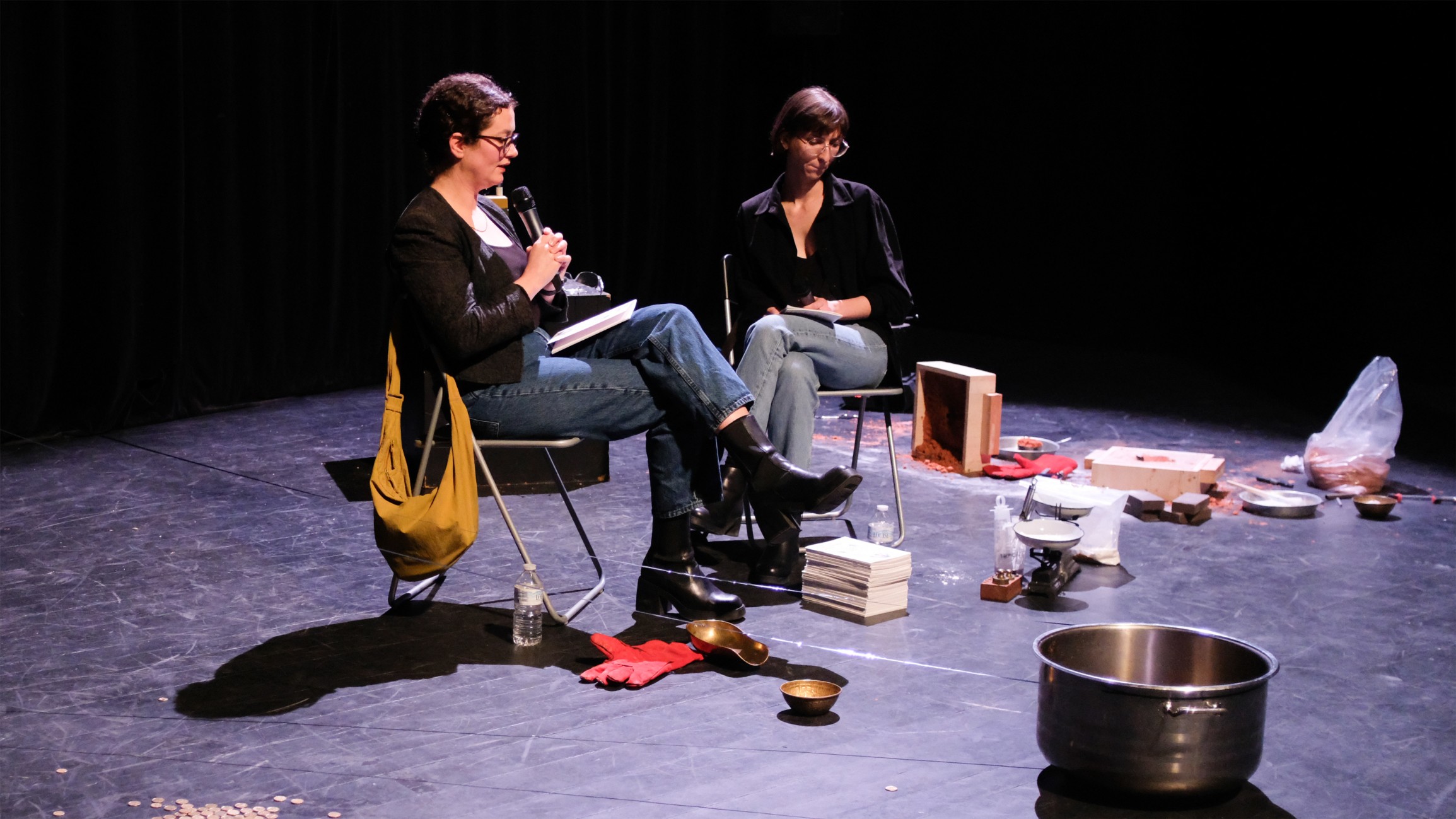 Trésors - Mélanie Peduzzi, Kamand Razavi, Marine Penhouët et Raquel Versieux. Crédit photo : TDV